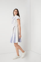 White Embellished Shirt Dress