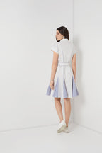 White Embellished Shirt Dress