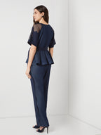 Tencel Denim Peplum Top