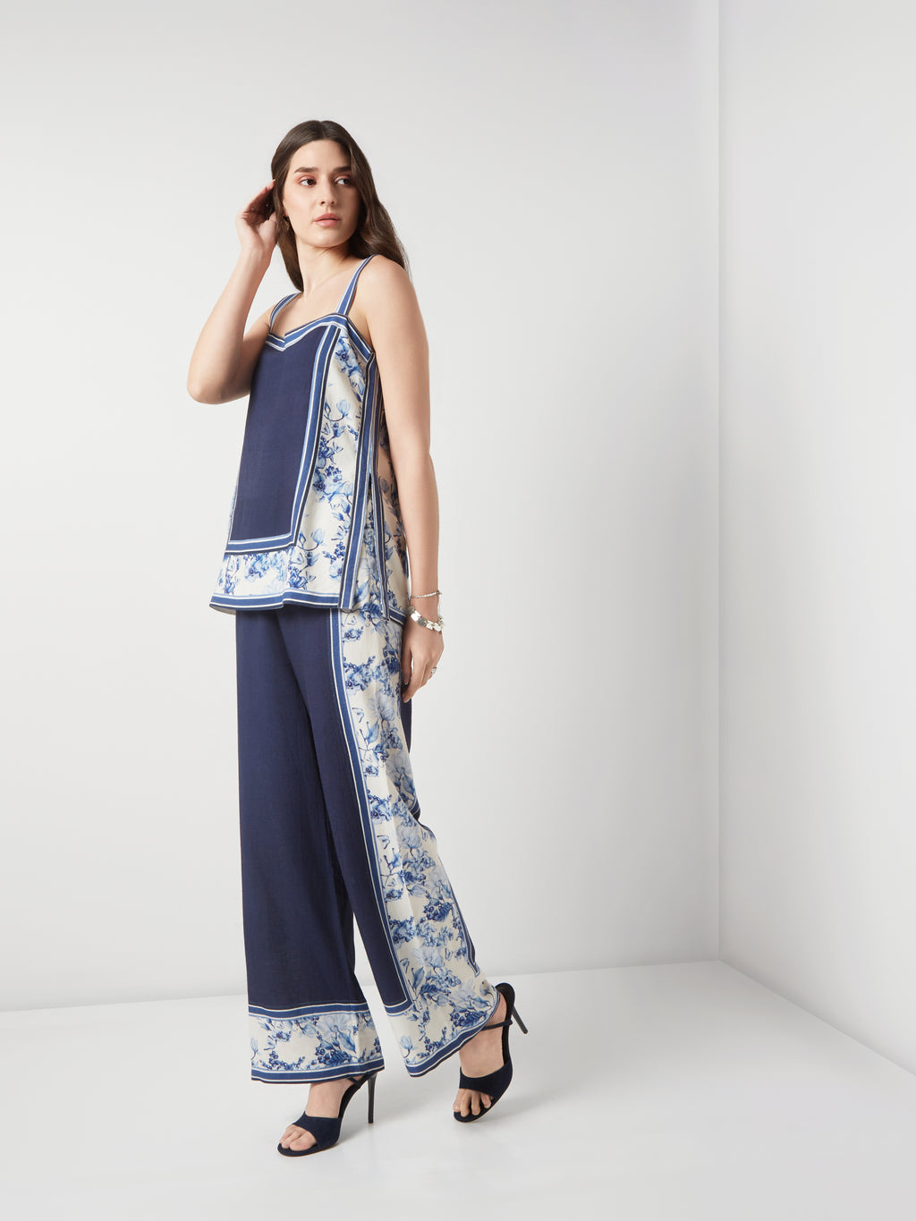 Blocked Cotton Linen Co-ord Set