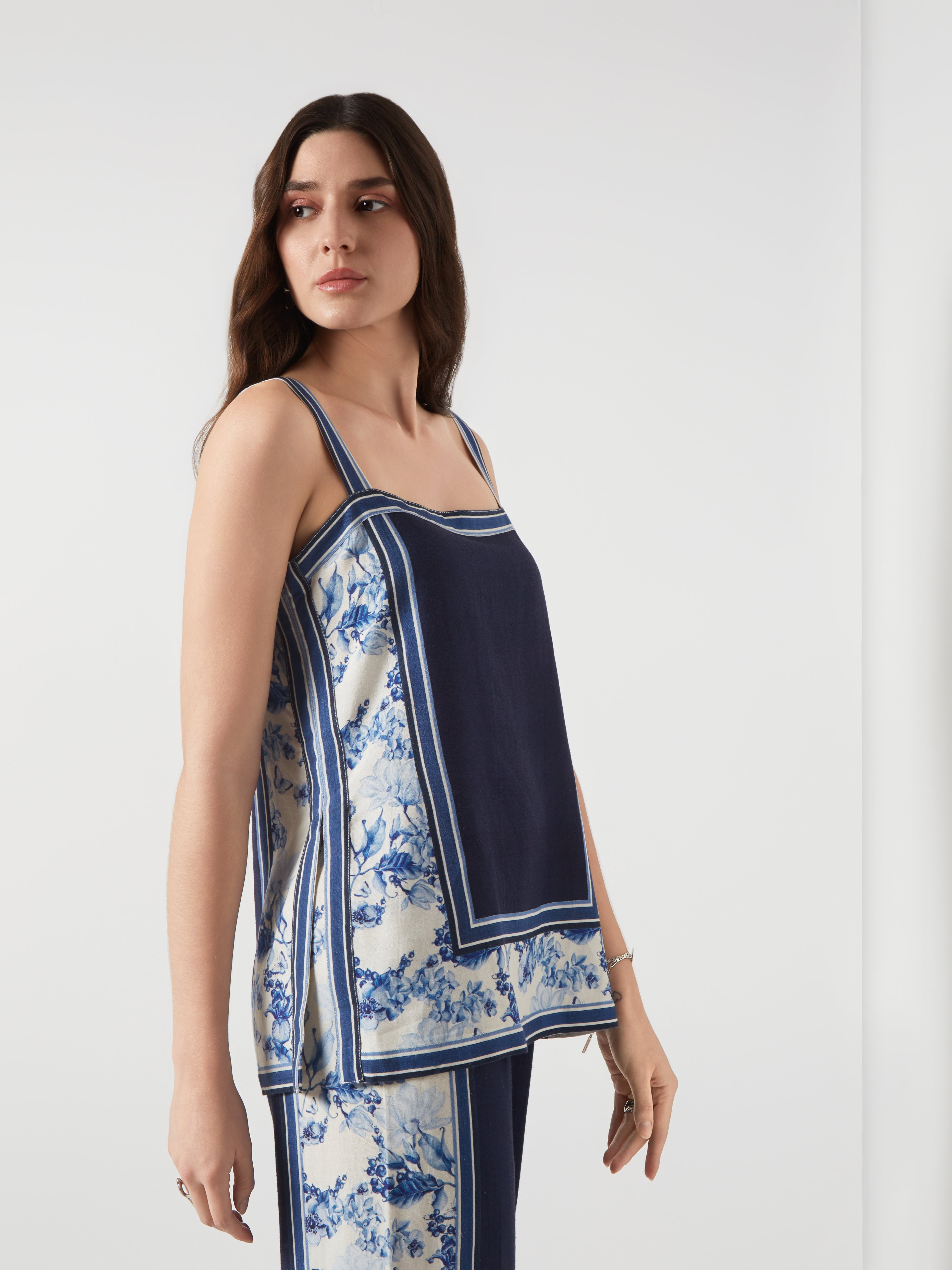 Blocked Cotton Linen Co-ord Set